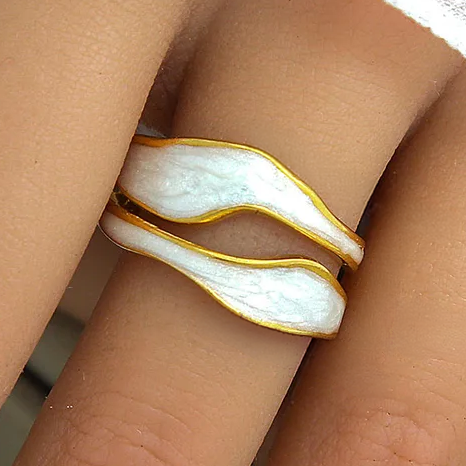 White Dune Ring