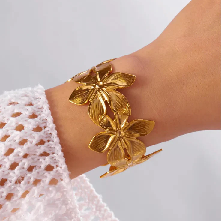 Floral Stream Cuff