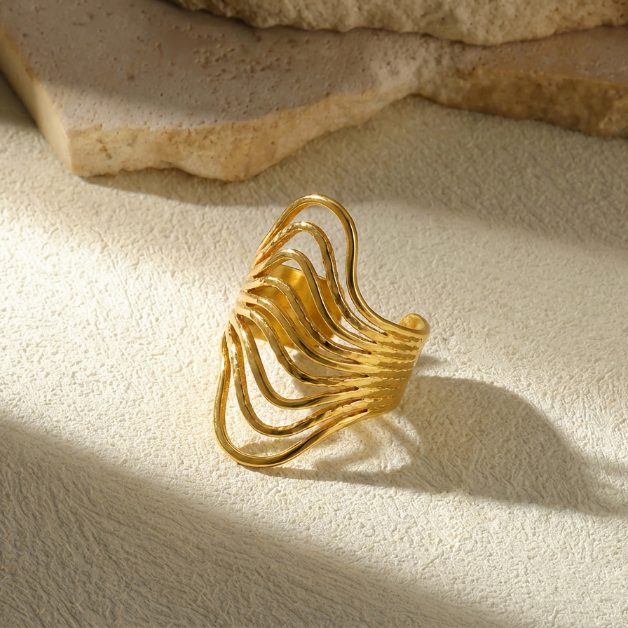 Aurora Wave Ring