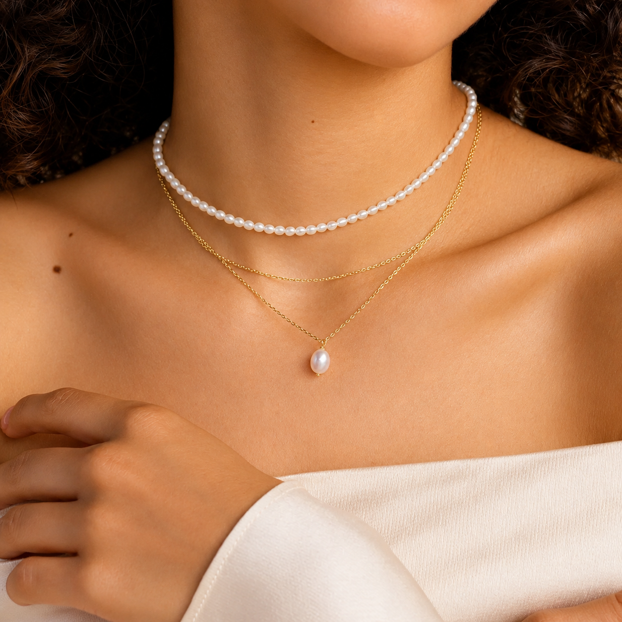 Ivory Veil Necklace