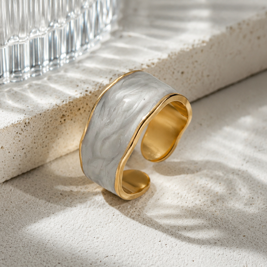 Marble Veil Ring
