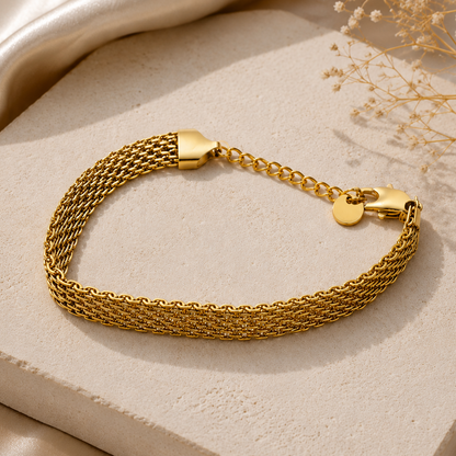 Golden Mesh Bracelet