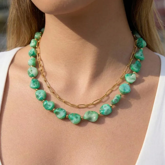 Verdelle Stone Necklace