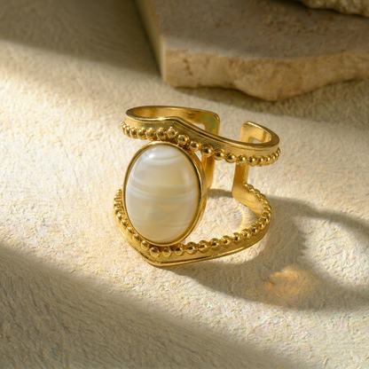 Oval Crown Ring