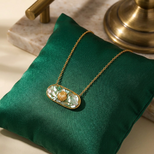 Aqua Shell Pendant