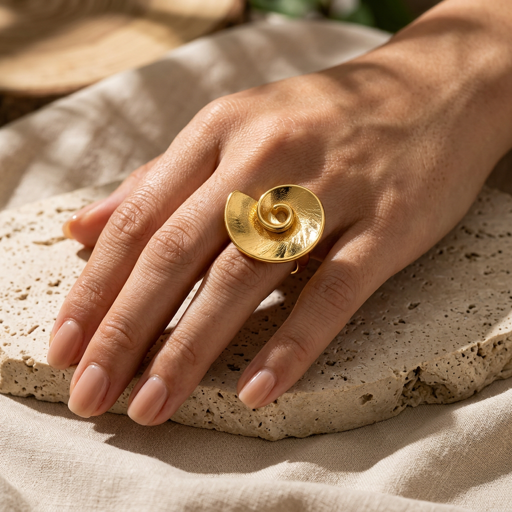Velora Swirl Ring