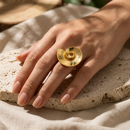 Velora Swirl Ring