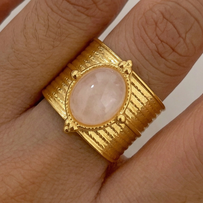 Opaline Crown Ring