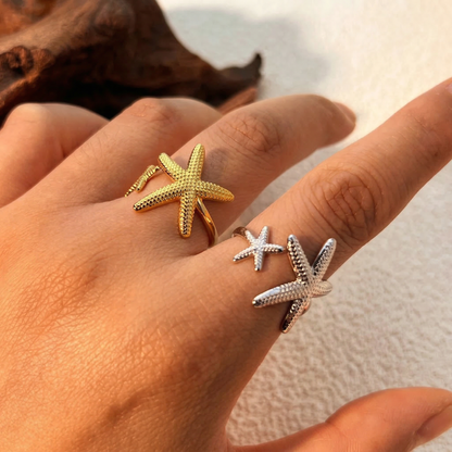 Twin Starfish Ring
