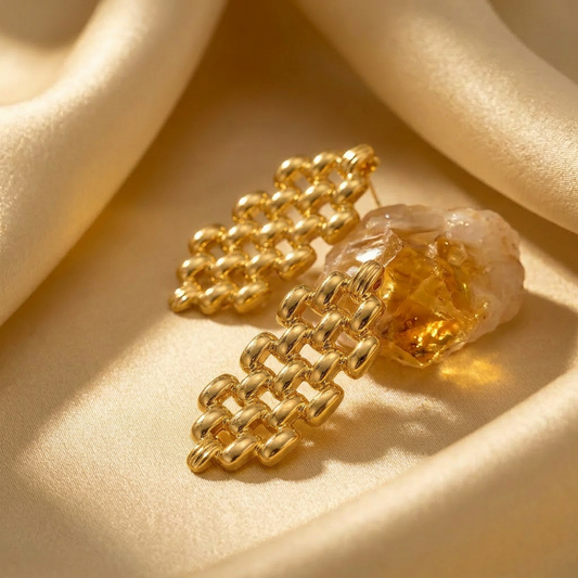 Gold Weave Drops