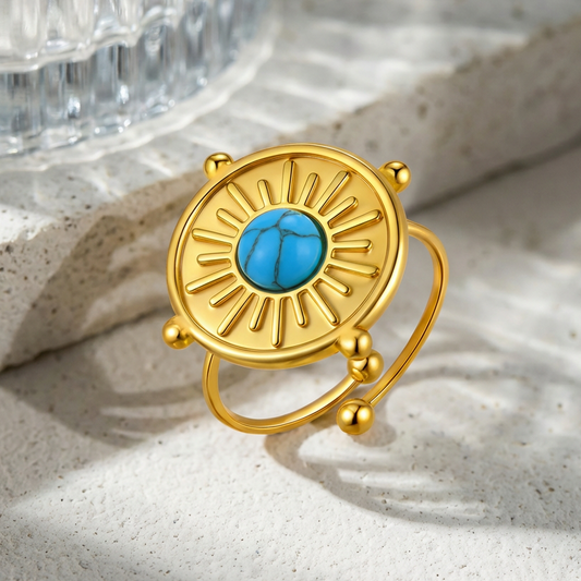 Turquoise Aura Ring