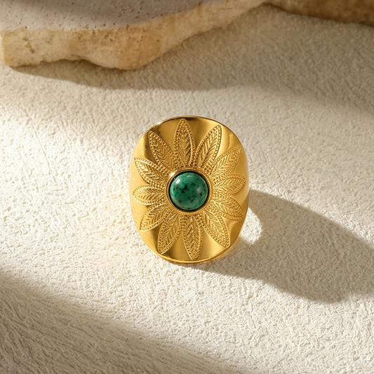 Emerald Bloom Ring