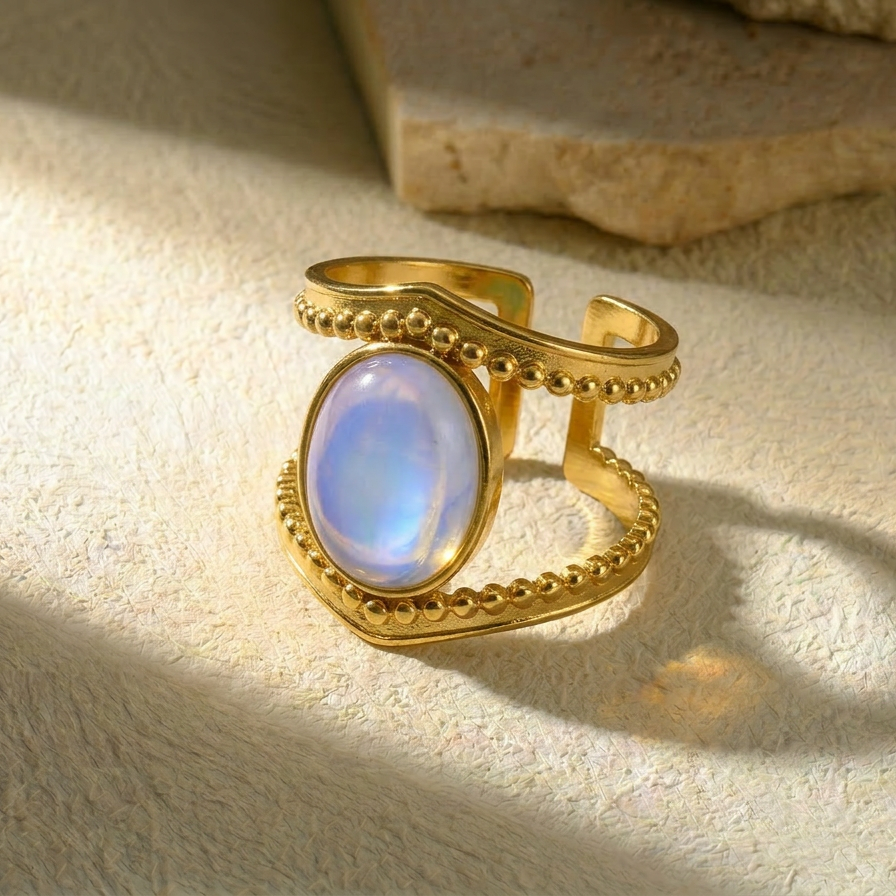 Oval Crown Ring