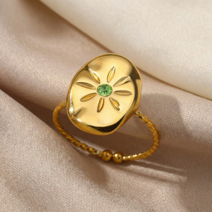 Sunpetal Signet Ring