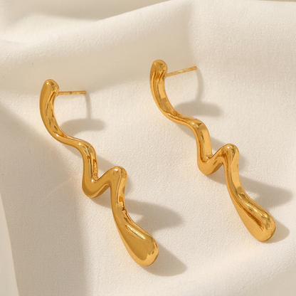 Liquid Wave Earrings