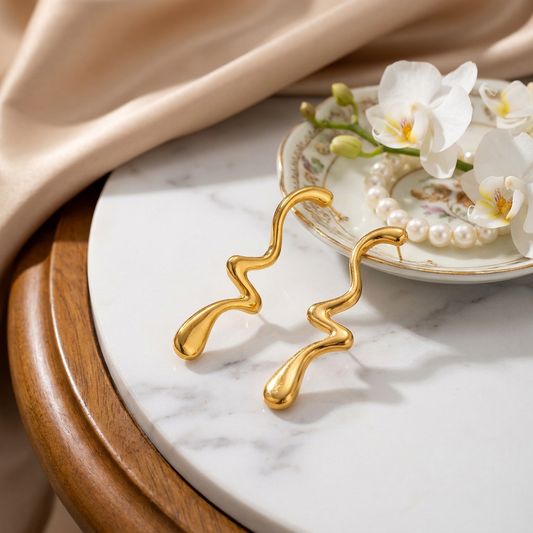 Liquid Wave Earrings