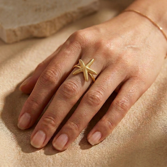 Coral Star Ring