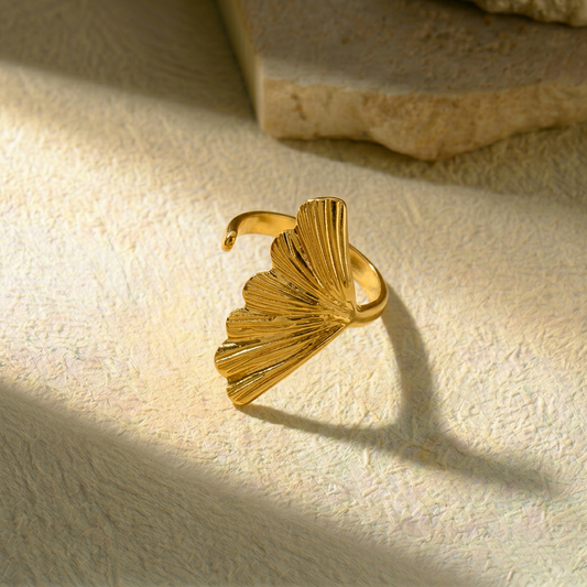 Golden Shell Ring