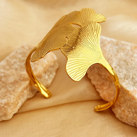 Golden Ginkgo Cuff